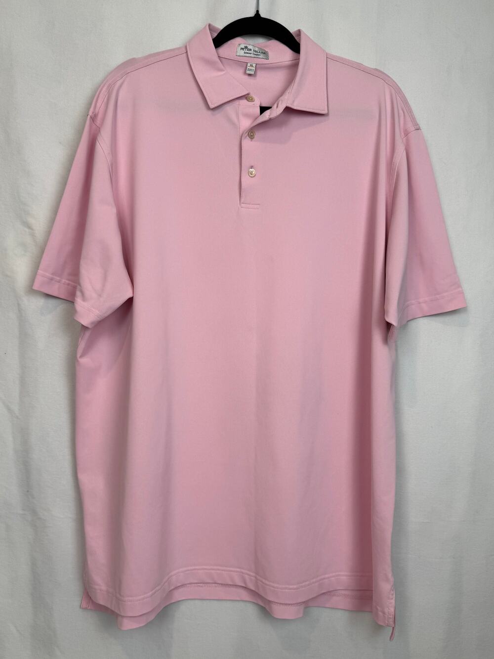 Peter Millar Mens Size XL Pink Golf Polo Preppy Classic